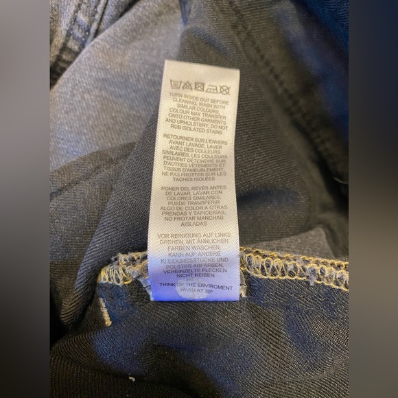 ASOS DESIGN Double Pleat Jeans In Washed Black With Rips 36 x 34 - Picture 10 of 10